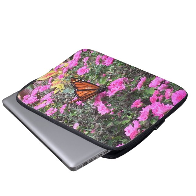 Funda Para Portátil Monarca en el parque (Inferior anverso)