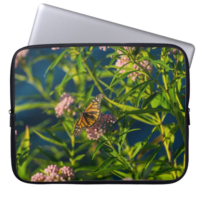 Funda Para Portátil Monarca Y Milkweed (Frente)