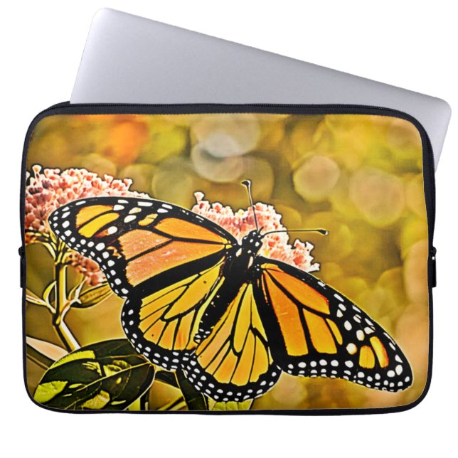 Funda Para Portátil  Monarch Butterfly Garden Art (Frente)