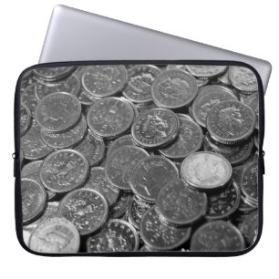 Funda Para Portátil Monedas de 5 céntimos de euro en el Reino Unido