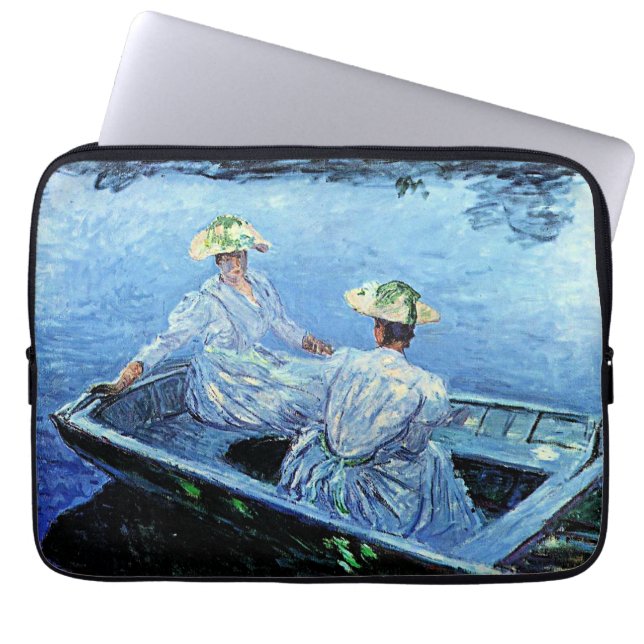 Funda Para Portátil Monet - El bote de la Fila Azul (Frente)