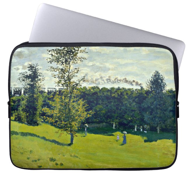 Funda Para Portátil Monet - El tren en el campo (Frente)