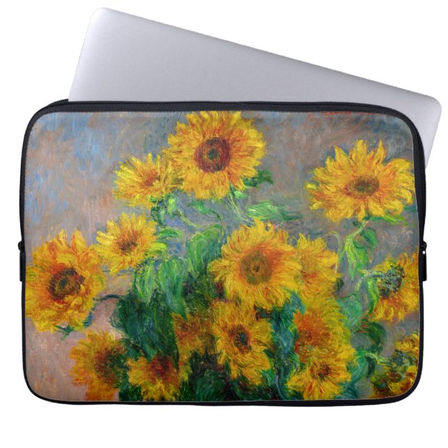 Funda Para Portátil Monet Sunflowers (Frente)