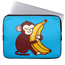 Funda Para Portátil Monkey Love Banana