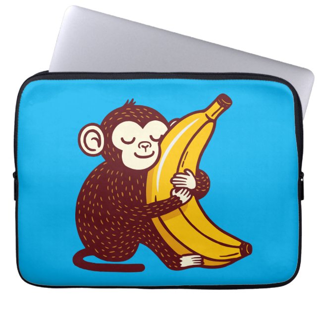 Funda Para Portátil Monkey Love Banana (Frente)