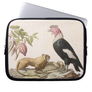 Funda Para Portátil Mono y cóndor de león, nativos a Chile o a Ecuador