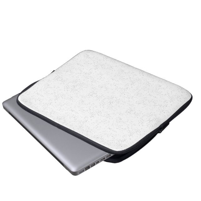 Funda Para Portátil Monochrome Floral Pattern – Elegant Seamless Art (Inferior anverso)