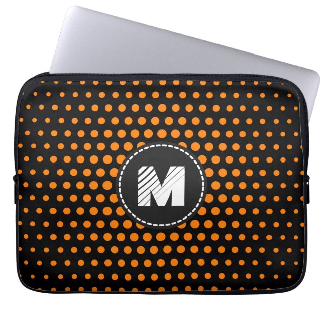 Funda Para Portátil Monograma Amber (SAE-ECE) Techno Dots Modern (Frente)
