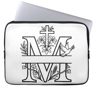 Funda Para Portátil Monograma cristiano de M