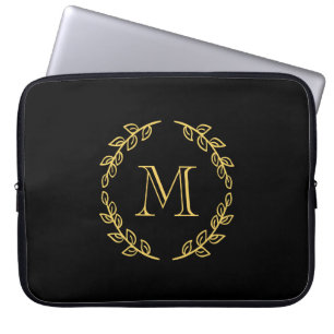 Funda Para Portátil Monograma de cosecha