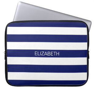 Funda Para Portátil Monograma de muy buen gusto del nombre de la raya
