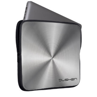 Funda Para Portátil Monograma de Personalizable de acero inoxidable