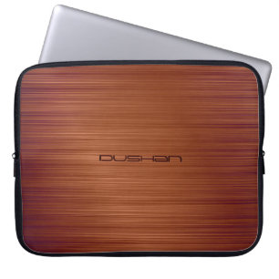 Funda Para Portátil Monograma de Personalizable de patrón Metalizado c