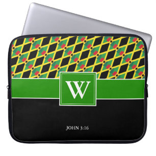 Funda Para Portátil Monograma de personalizado JAMAICA GHANA