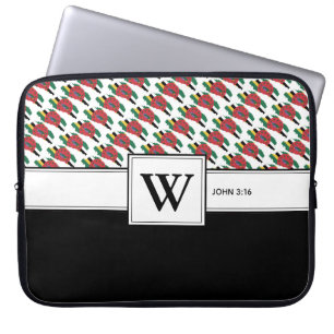 Funda Para Portátil Monograma de portátil DOMINICA Christian Scripting