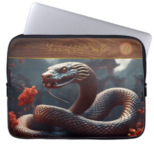 Funda Para Portátil Monograma del Año Nuevo Chino de la Serpiente 2025
