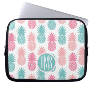 Funda Para Portátil Monograma del modelo el de la piña del vintage
