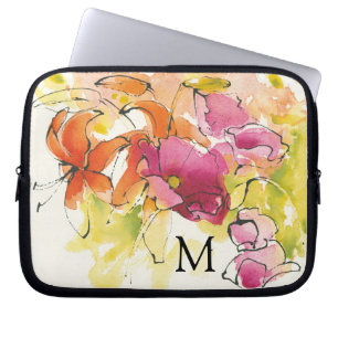 Funda Para Portátil Monograma el mediados de julio