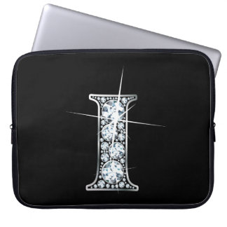 Funda Para Portátil Monograma F Faux-"Diamond"