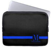 Monograma fino del personalizado de Blue Line