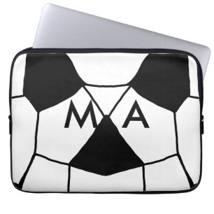 Funda Para Portátil Monograma simple añada su letra de nombre man mini