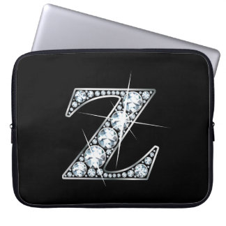 Funda Para Portátil Monograma Z Faux-"Diamond"