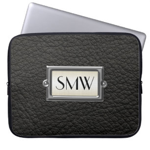 Funda Para Portátil Monogramado 3 cartas - Personalizadas para hombres