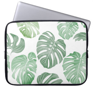 Funda Para Portátil Monstruo acuarela, fondo de pantalla tropical sin