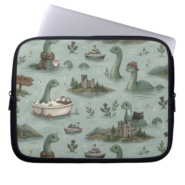 Funda Para Portátil Monstruo del Lago Ness (Frente)