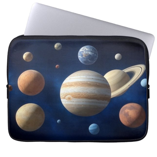 Funda Para Portátil Montaje del sistema solar (Frente)