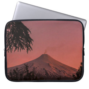 FUNDA PARA PORTÁTIL MONTAÑA CUBIERTA DE NIEVE DURANTE LA HORA DE ORO
