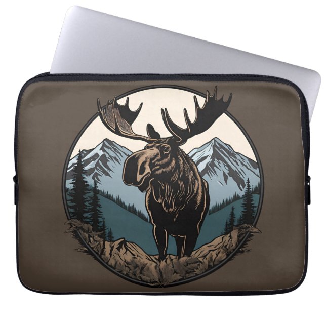Funda Para Portátil Montaña Moose (Frente)