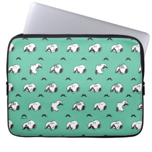 Funda Para Portátil Montañas de Snoopy y Patrón Verde azulado