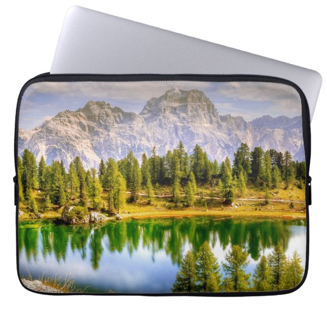 Funda Para Portátil Montañas Dolomitas y el impresionante paisaje del  (Frente)