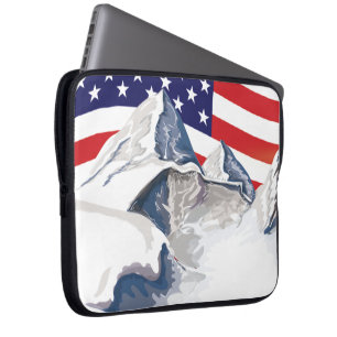 Funda Para Portátil Montañas esquiando