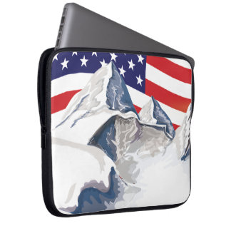 Funda Para Portátil Montañas esquiando