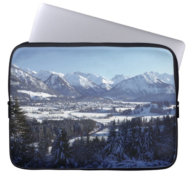 FUNDA PARA PORTÁTIL MONTAÑAS NEVADO (Frente)