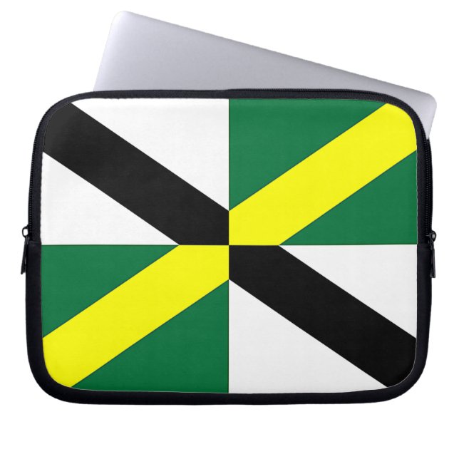 Funda Para Portátil Montañas portátiles con bandera de Monterey (Frente)