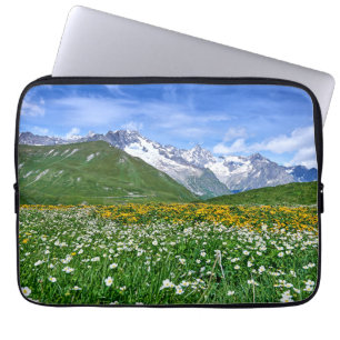 Funda Para Portátil Montañas Primavera del Valle de los Alpes suizos
