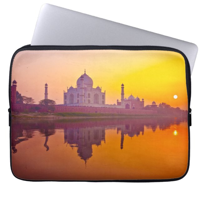 Funda Para Portátil Monumentos | Taj Mahal al atardecer (Frente)