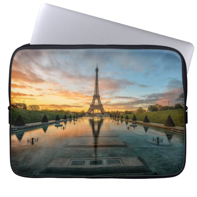 Funda Para Portátil Monumentos | Torre Eiffel (Frente)