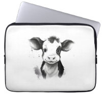 🔌 💻 "Moo-Tech" Cow Print Electronics Bag 💻 🔌