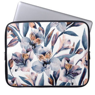 Funda Para Portátil Moody Alstroemeria: Patrón de flores acuáticas