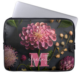 Funda Para Portátil Moody Floral Monogramado