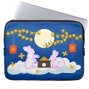 Funda Para Portátil Moonakes Osmanthus Festival de Mediados de Otoño M