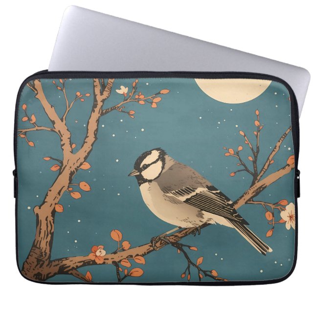 Funda Para Portátil Moonlit Bird Blossom - Housse pour ordinateur (Frente)