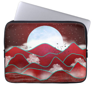 Funda Para Portátil Moonrise Roja