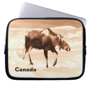 Funda Para Portátil Moose de chocolate de leche