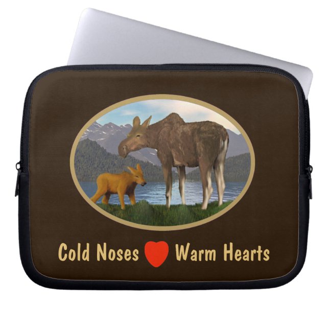 Funda Para Portátil Moose in the Meadow (Frente)