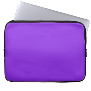 Funda Para Portátil Morado sólido azul púrpura Minimalista llano moder